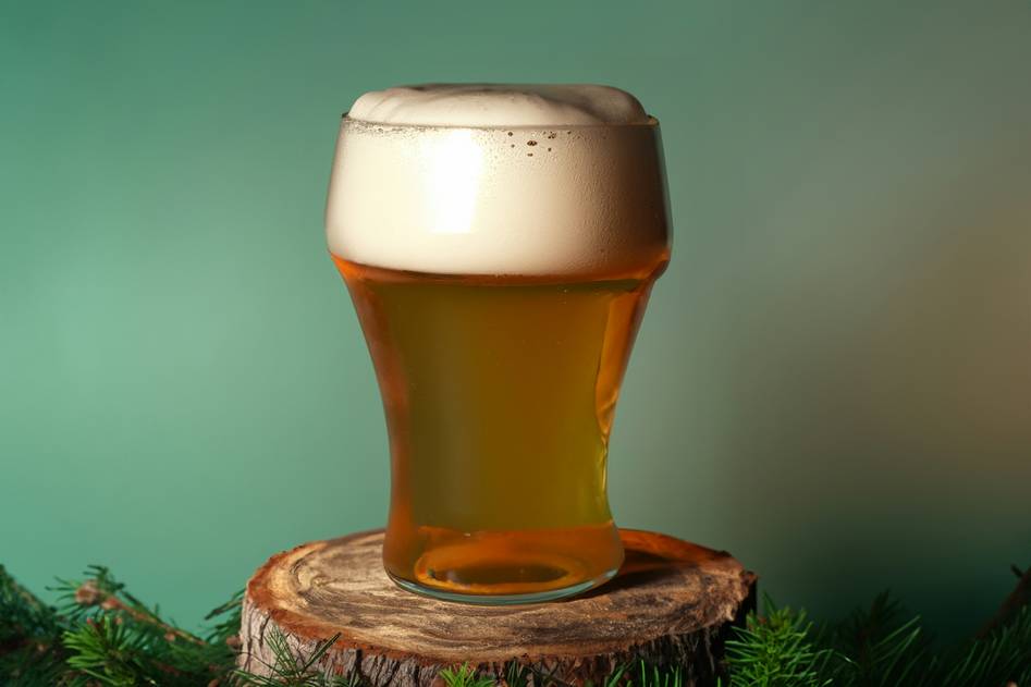 Fresh hops and barley for skincare